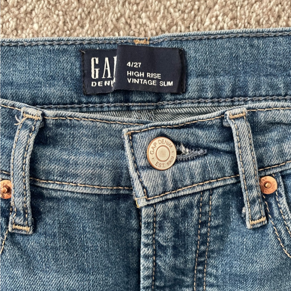 GAP High Rise Vintage Slim Jeans